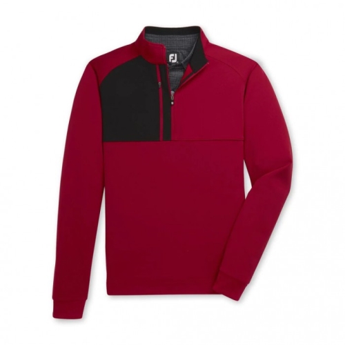 Chaquetas Footjoy Pique Deporte Mid-Layer Hombre Crimson | ES5318026