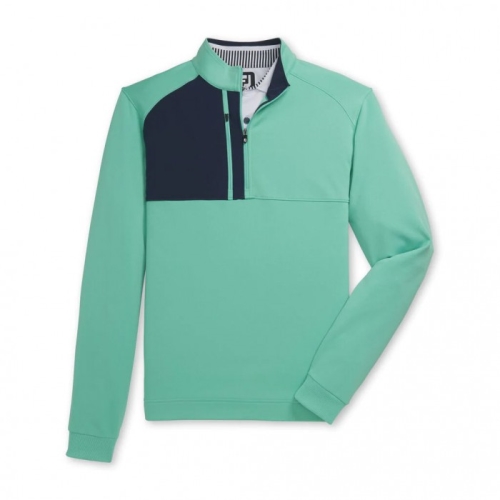 Chaquetas Footjoy Pique Deporte Mid-Layer Hombre Spearmint | ES9316758