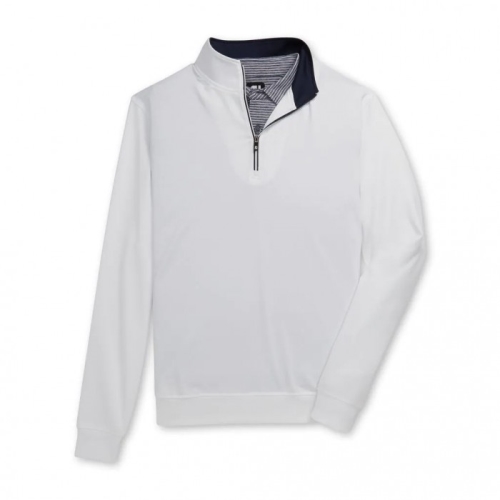 Pullover Footjoy Half-Zip Hombre Blancas | ES3602589