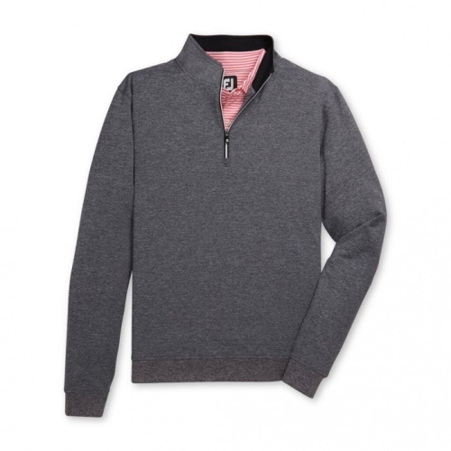 Pullover Footjoy Half-Zip Hombre Heather Charcoal | ES4710328