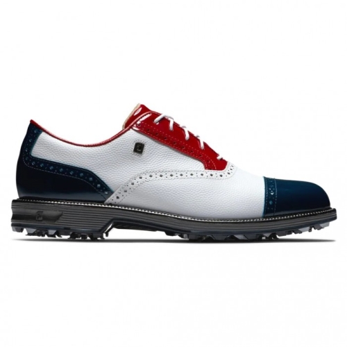 Zapatos Golf Con Pinchos Footjoy Premiere Series - Tarlow Hombre Blancas Rojas Azul Marino | ES4376108