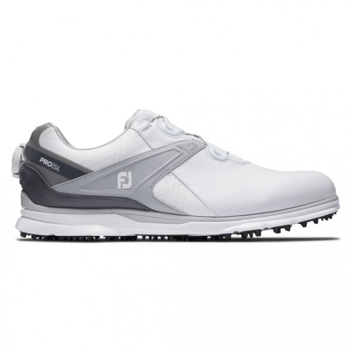 Zapatos Golf Sin Pinchos Footjoy Pro|SL BOA Hombre Blancas Gris | ES4138096